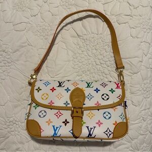 Designer Multicolor Monogram Shoulder Bag